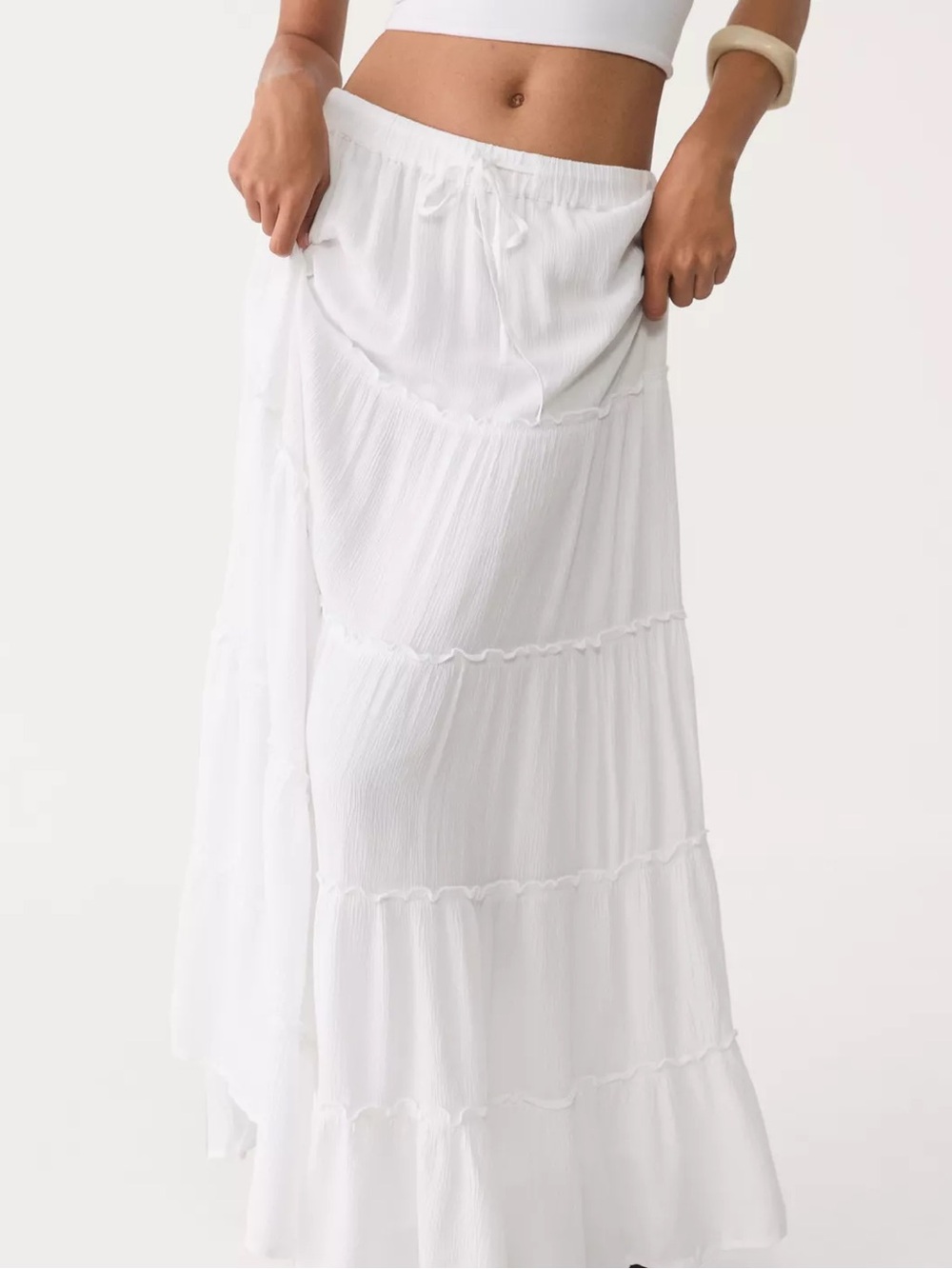 White Maxi Skirt